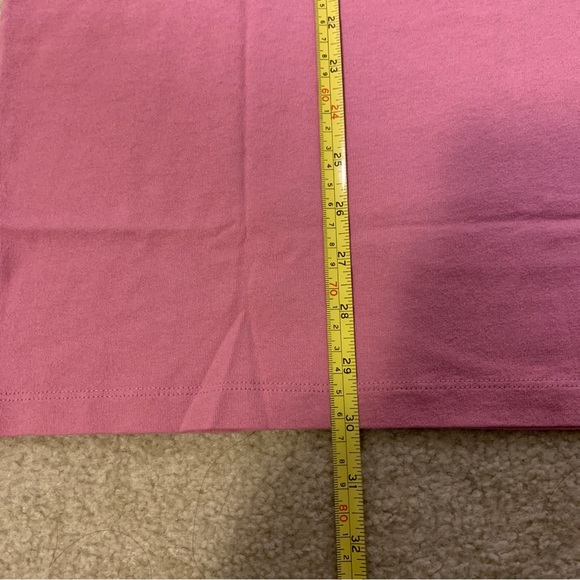 Purple Brand Bleached Pink Short Sleeve T-Shirt Size Large L Dropped Fit - Picture 9 of 10